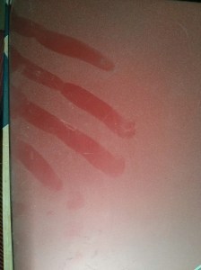 Not the dust of generations, just a morning with the window open.